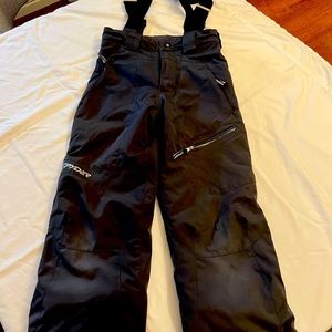 Spyder boys ski pants with suspenders.